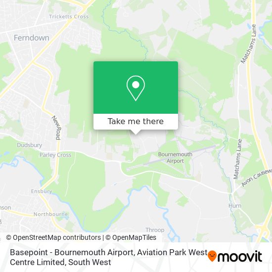 Basepoint - Bournemouth Airport, Aviation Park West Centre Limited map