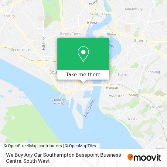 We Buy Any Car Southampton Basepoint Business Centre map