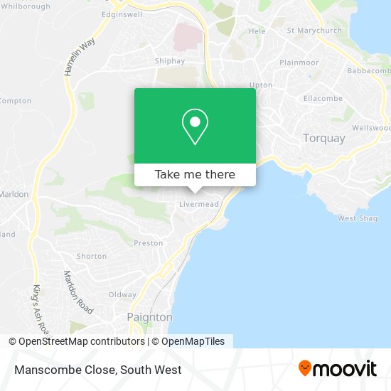 Manscombe Close map