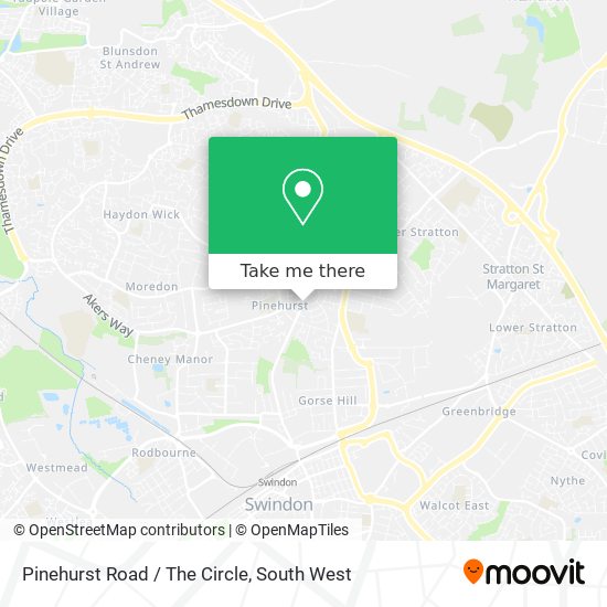 Pinehurst Road / The Circle map