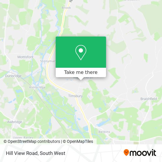Hill View Road map