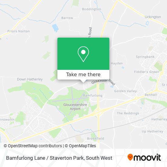 Bamfurlong Lane / Staverton Park map