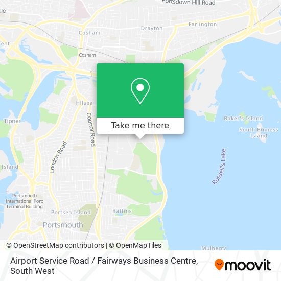Airport Service Road / Fairways Business Centre map