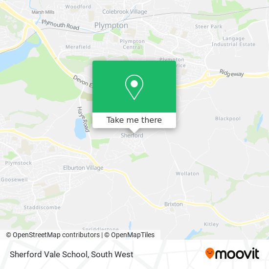 Sherford Vale School map