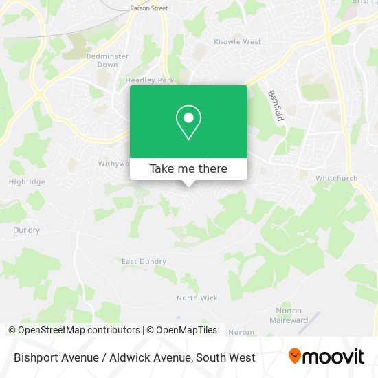 Bishport Avenue / Aldwick Avenue map