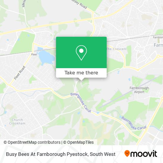 Busy Bees At Farnborough Pyestock map