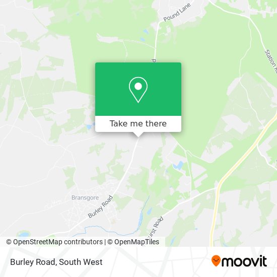Burley Road map