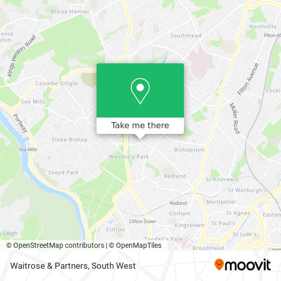 Waitrose & Partners map