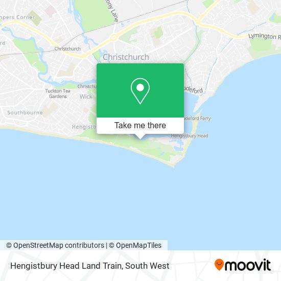 Hengistbury Head Land Train map