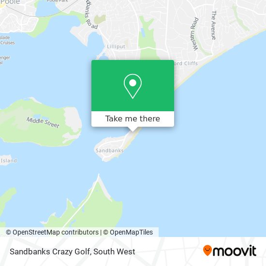 Sandbanks Crazy Golf map