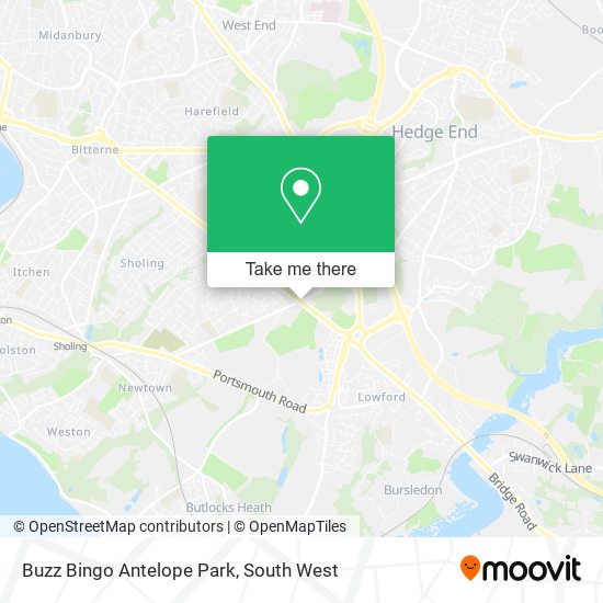 Buzz Bingo Antelope Park map