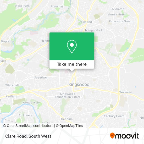 Clare Road map