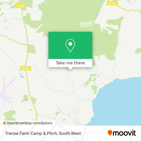 Trerise Farm Camp & Pitch map