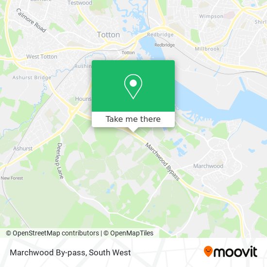 Marchwood By-pass map