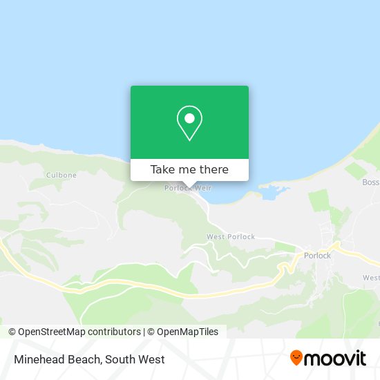 Minehead Beach map