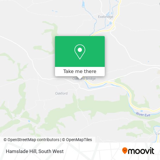 Hamslade Hill map