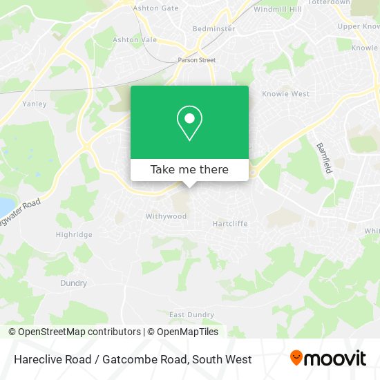 Hareclive Road / Gatcombe Road map