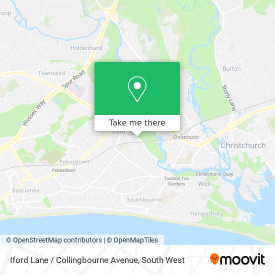 Iford Lane / Collingbourne Avenue map