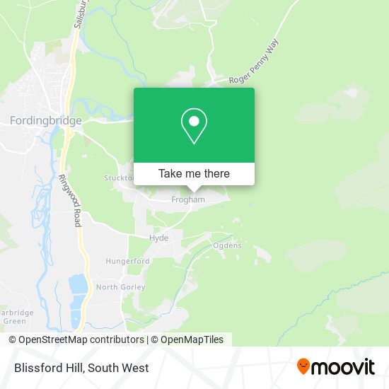 Blissford Hill map