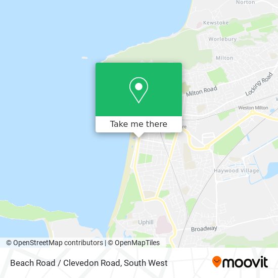 Beach Road / Clevedon Road map