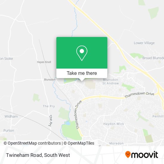 Twineham Road map