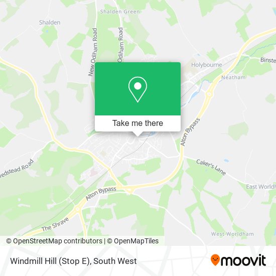 Windmill Hill (Stop E) map