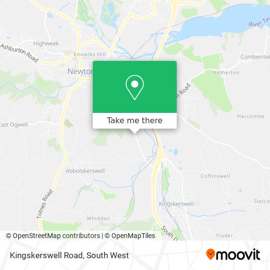 Kingskerswell Road map