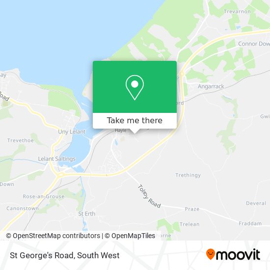 St George's Road map