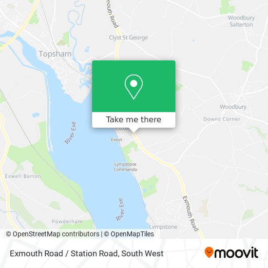 Exmouth Road / Station Road map