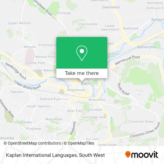 Kaplan International Languages map