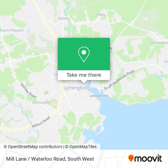 Mill Lane / Waterloo Road map
