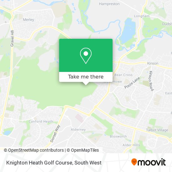 Knighton Heath Golf Course map