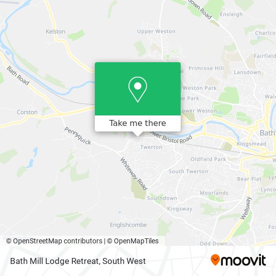 Bath Mill Lodge Retreat map