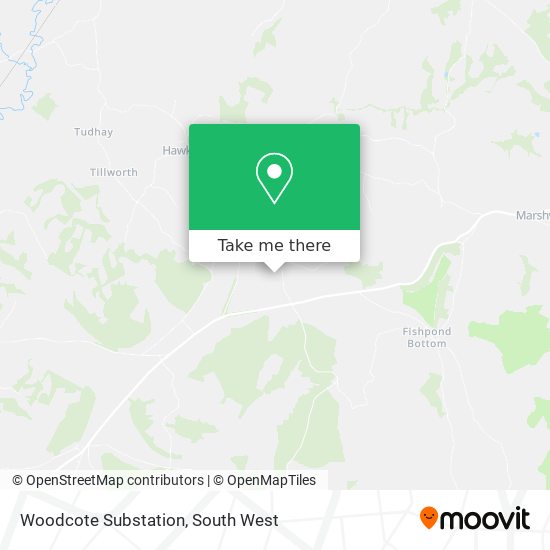 Woodcote Substation map