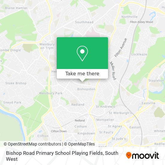 Bishop Road Primary School Playing Fields map