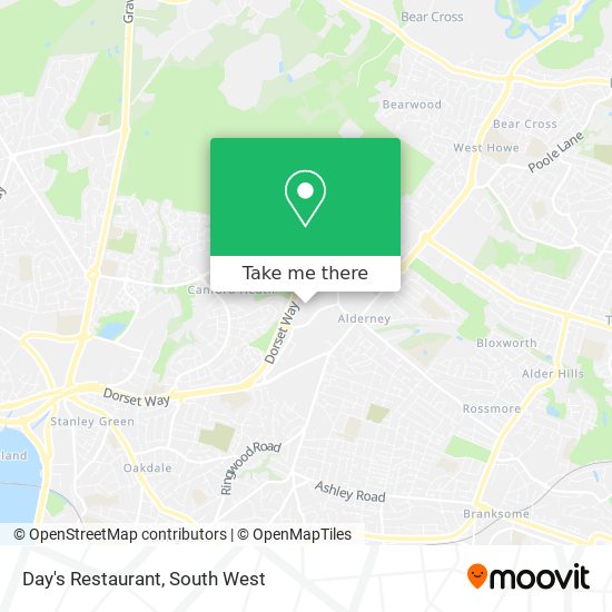 Day's Restaurant map