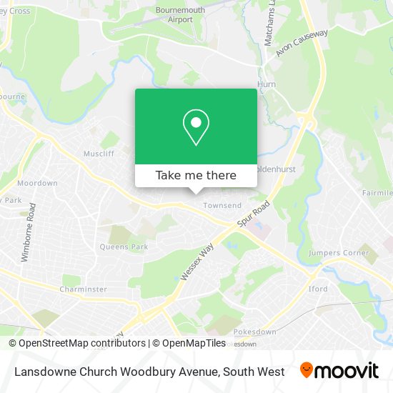 Lansdowne Church Woodbury Avenue map