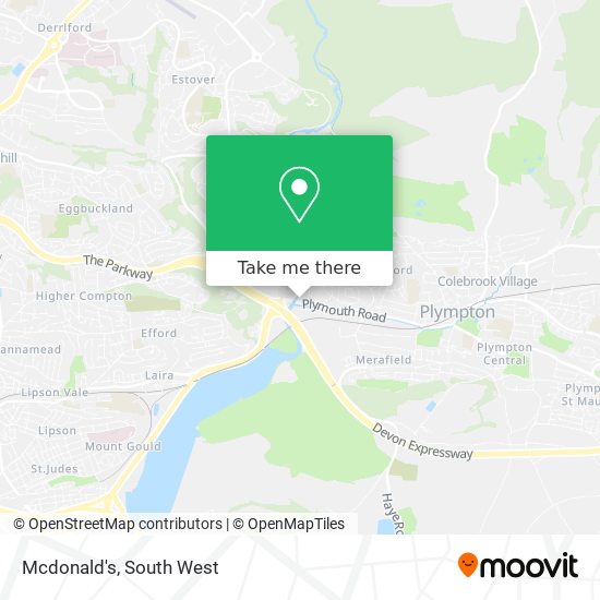 Mcdonald's map
