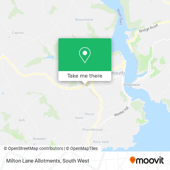 Milton Lane Allotments map