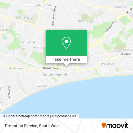 Probation Service map