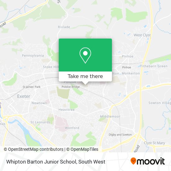 Whipton Barton Junior School map