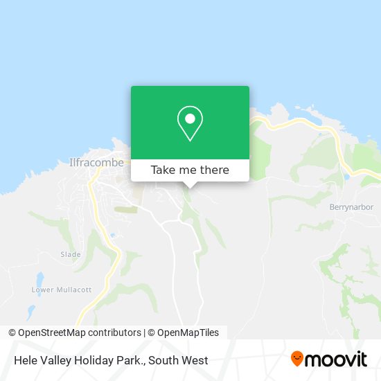 Hele Valley Holiday Park. map