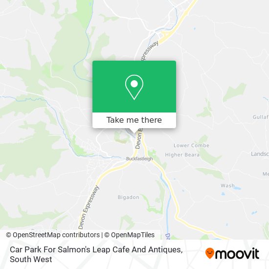 Car Park For Salmon's Leap Cafe And Antiques map