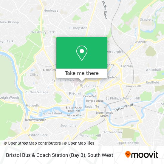 Bristol Bus & Coach Station (Bay 3) map