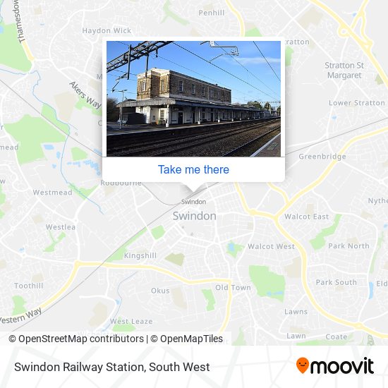 Swindon Railway Station map