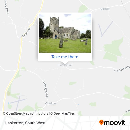 Hankerton map