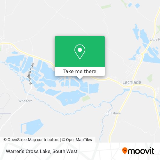 Warren's Cross Lake map