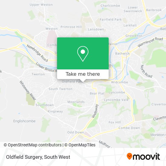 Oldfield Surgery map