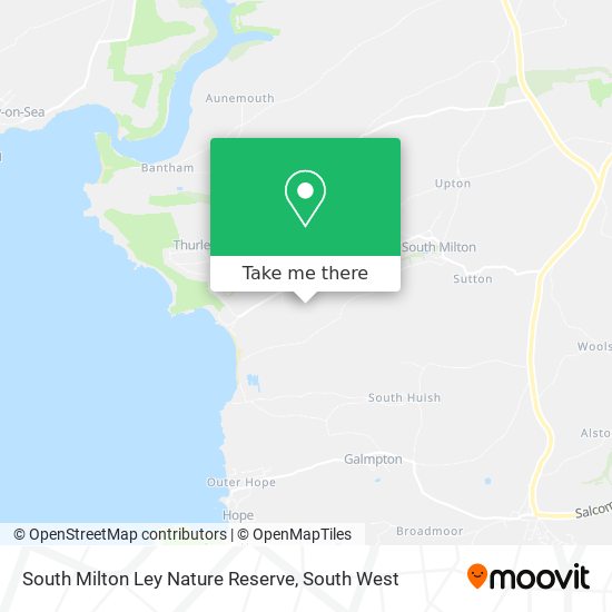 South Milton Ley Nature Reserve map