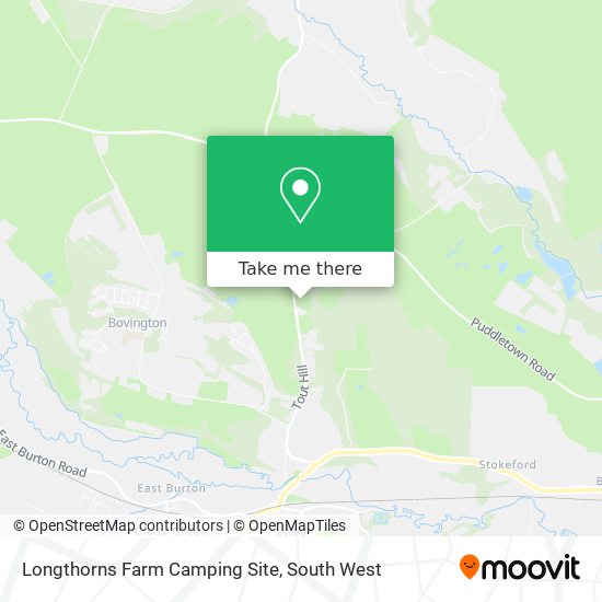 Longthorns Farm Camping Site map